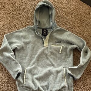 Columbia Men’s Sage Green Sherpa Zip Hoodie